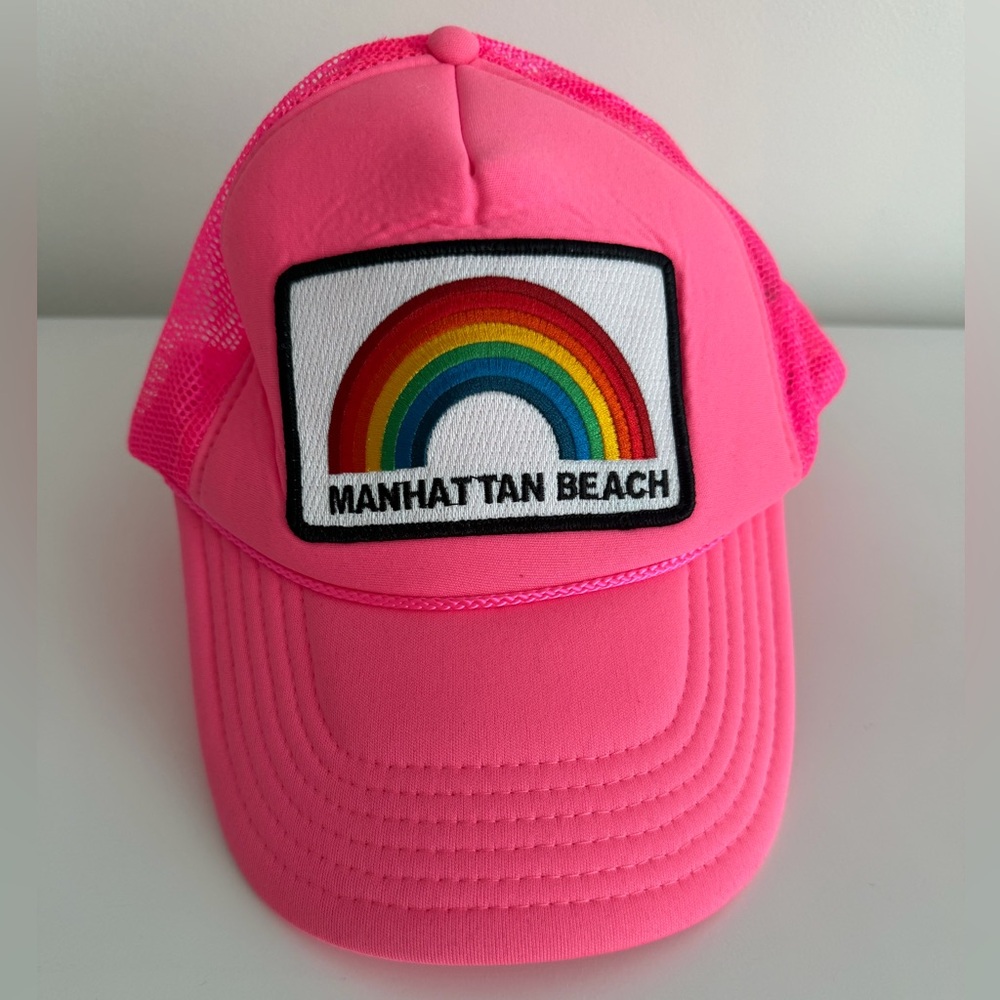 Aviator Nation Vibrant Pink Mesh Trucker Hat